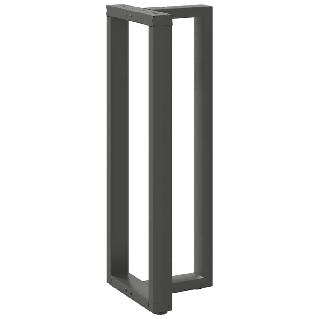 Barbordsben T-formad 2 st antracit 50x35x(111-112) cm stål