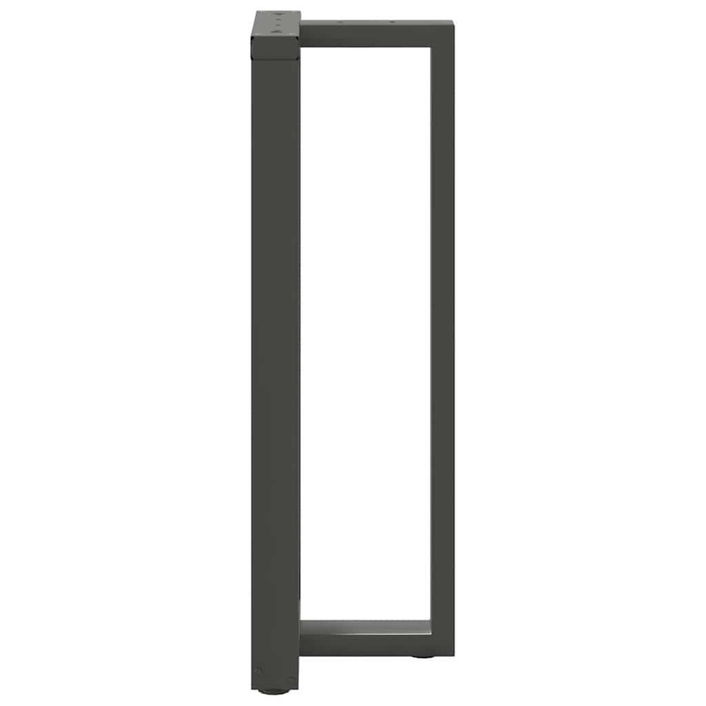 Barbordsben T-formad 2 st antracit 50x35x(111-112) cm stål