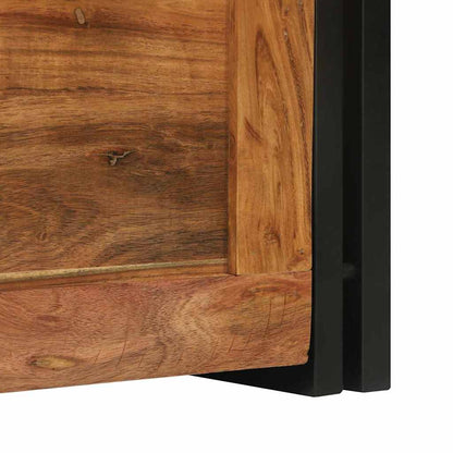 Förvaringskista med lagring 40 x 40 x 40 cm Massivt akaciaträ