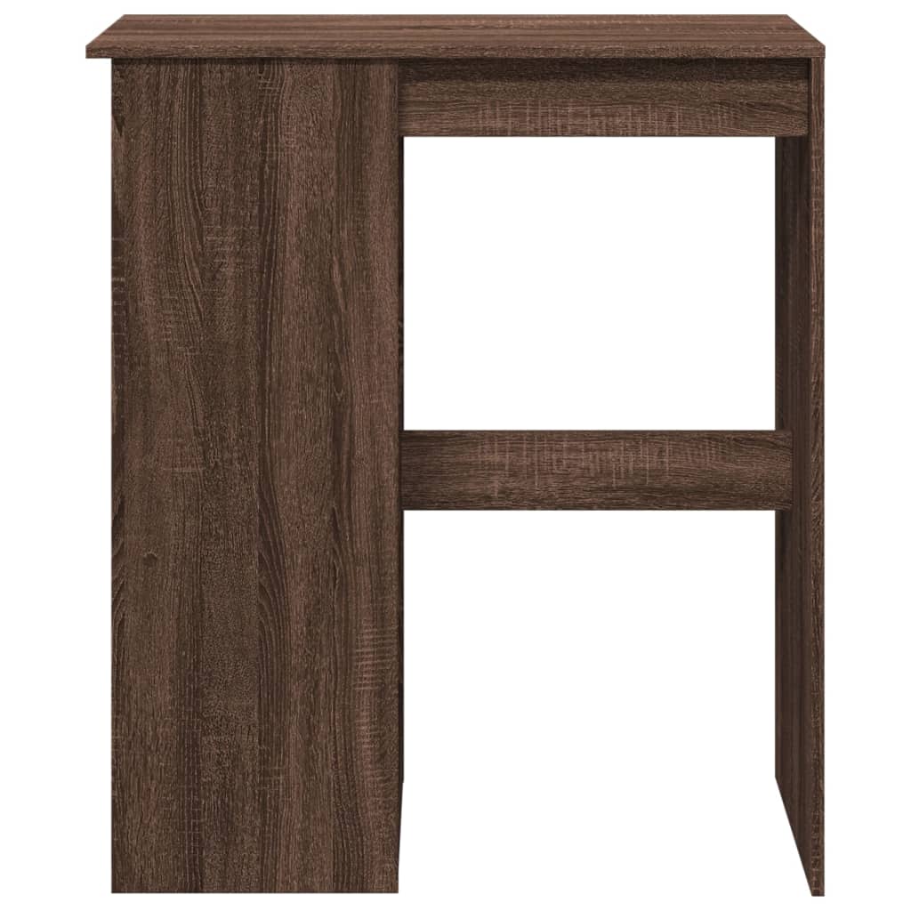 Barbord bistrobord brun ek med hyllor 90x47,5x103,5 cm