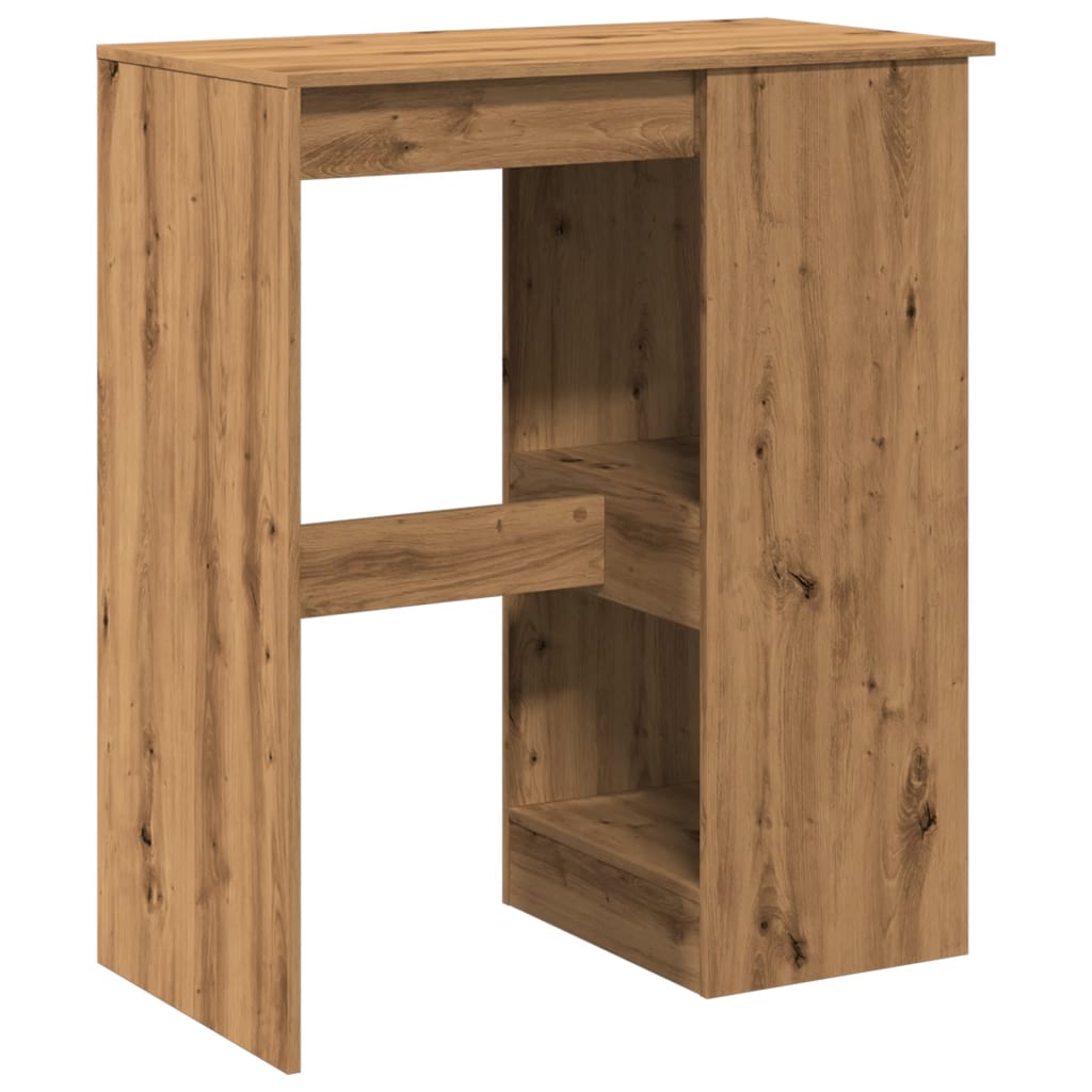 Barbord bistrobord ek med hyllor 90x47,5x103,5 cm