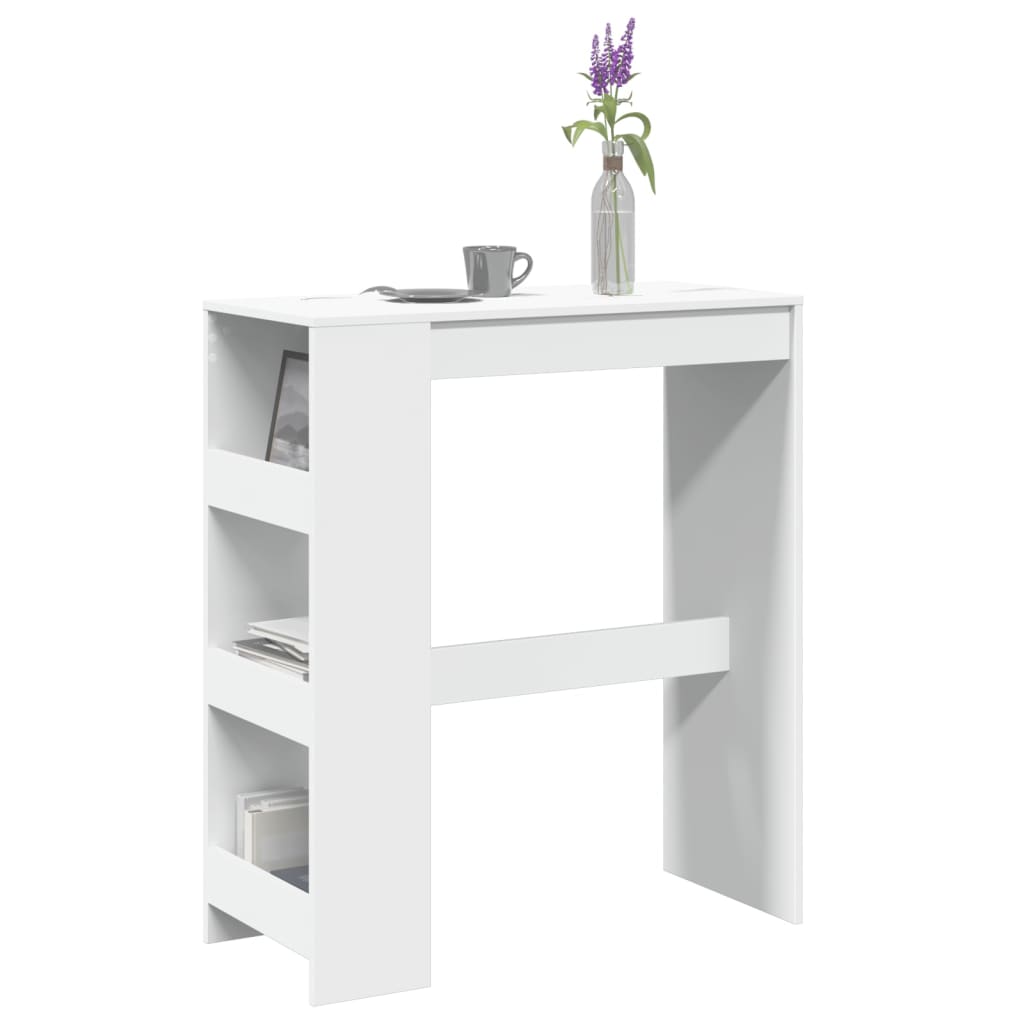 Barbord bistrobord vit med ställ 90x40x103,5 cm