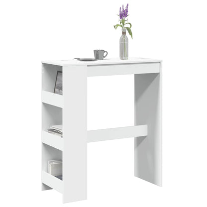 Barbord bistrobord vit med ställ 90x40x103,5 cm