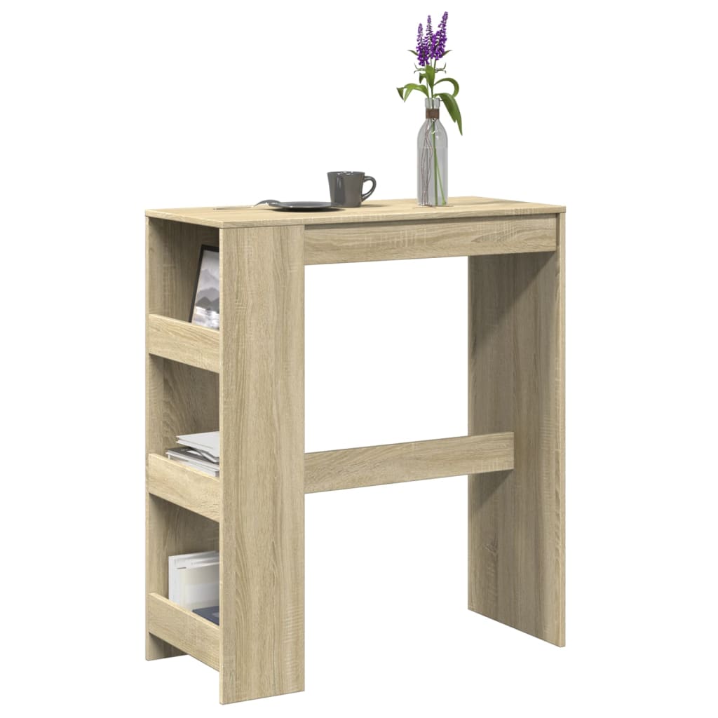 Barbord bistrobord sonoma ek  med ställ 90x40x103,5 cm