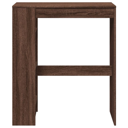 Barbord bistrobord brun ek med hyllor 90x40x103,5 cm