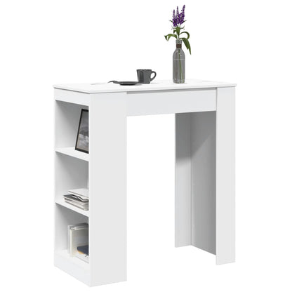 Barbord bistrobord vit med ställ 95x47x103,5 cm