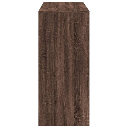 Barbord bistrobord brun med hylla 124x46x103,5 cm