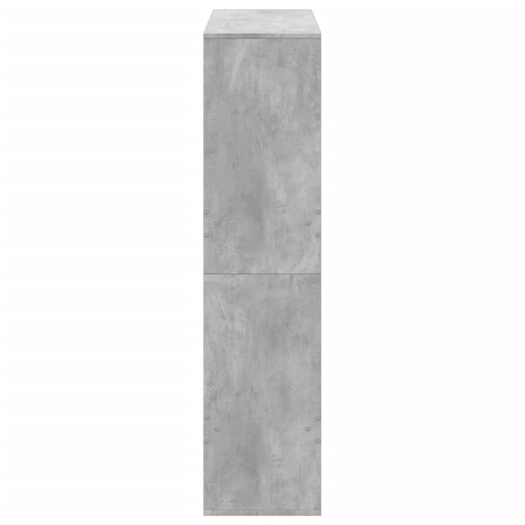 Kirjahylly betonin harmaa 100x33x135 cm