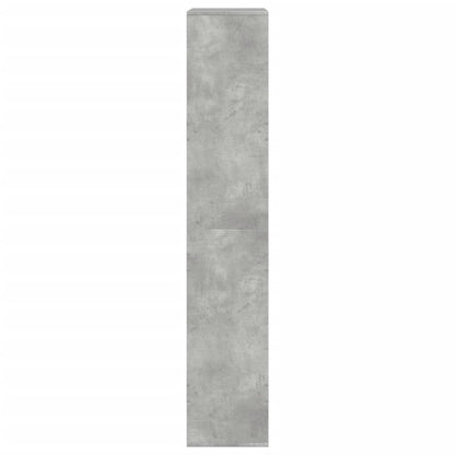 Kirjahylly betonin harmaa 100x33x175 cm