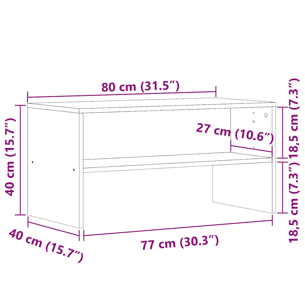 TV-möbel artisan ek TV-bänk 80x40x40 cm