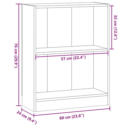 Tammi kirjahylly 60x24x76 cm