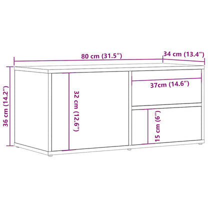 TV-möbel artisan ek TV-bänk 80x34x35,5 cm