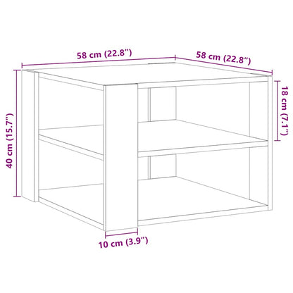 Soffbord artisan ek 58x58x40 cm