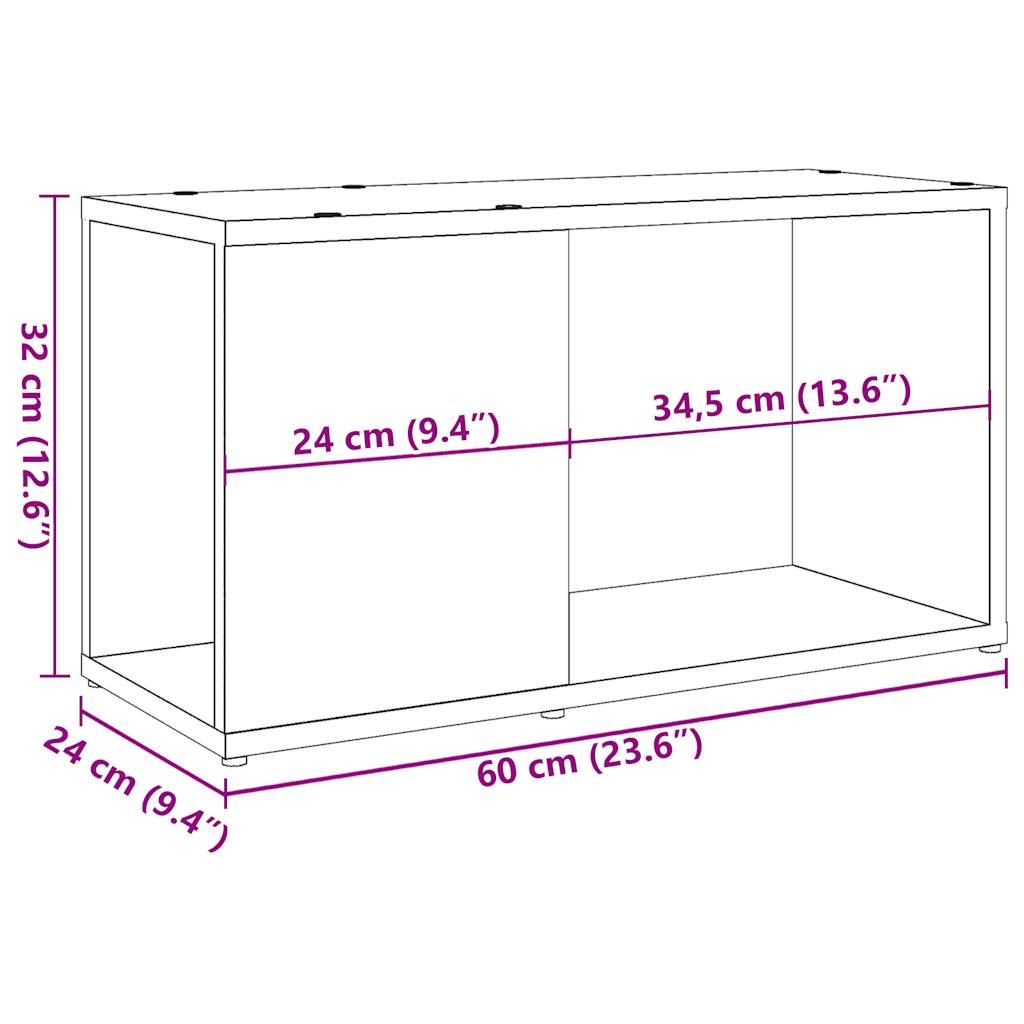 TV-möbel artisan ek TV-bänk 60x24x32cm