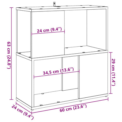 Kirjahylly käsityöläinen tammi 60x24x63 cm puutavaraa