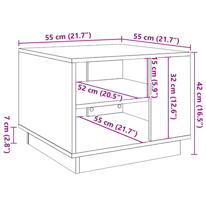 Soffbord artisan ek 55x55x42 cm