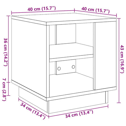 Soffbord artisan ek 40x40x43 cm