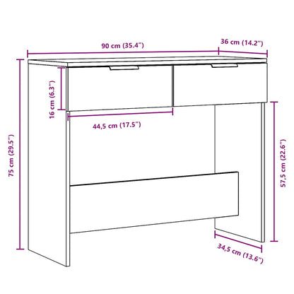 Avlastningsbord konsolbord artisan ek 90x36x75 cm