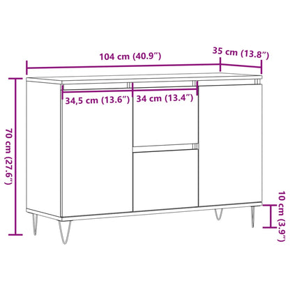 Skänk ek 104x35x70 cm