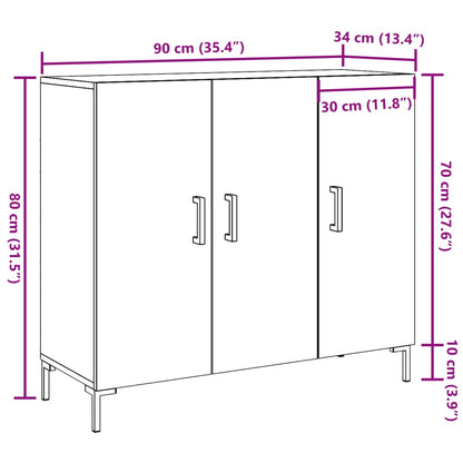 Skänk ek 90x34x80 cm