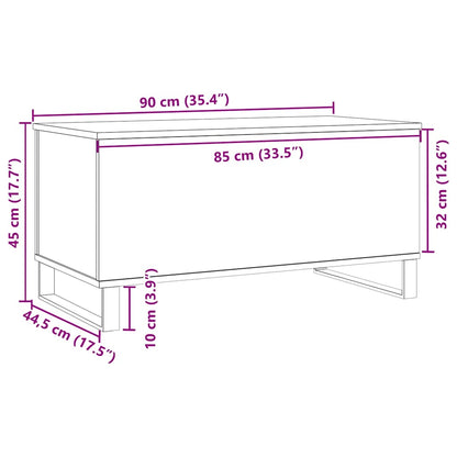 Soffbord åldrat trä 90x44,5x45 cm konstruerat trä