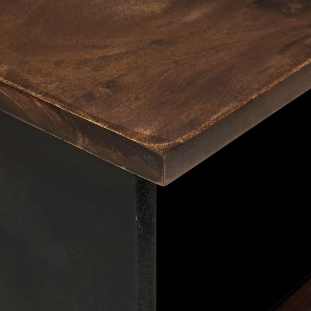 TV-Möbel Trä TV-Skåp med låda Brun 80 x 33 x 46 cm massivt mangoträ