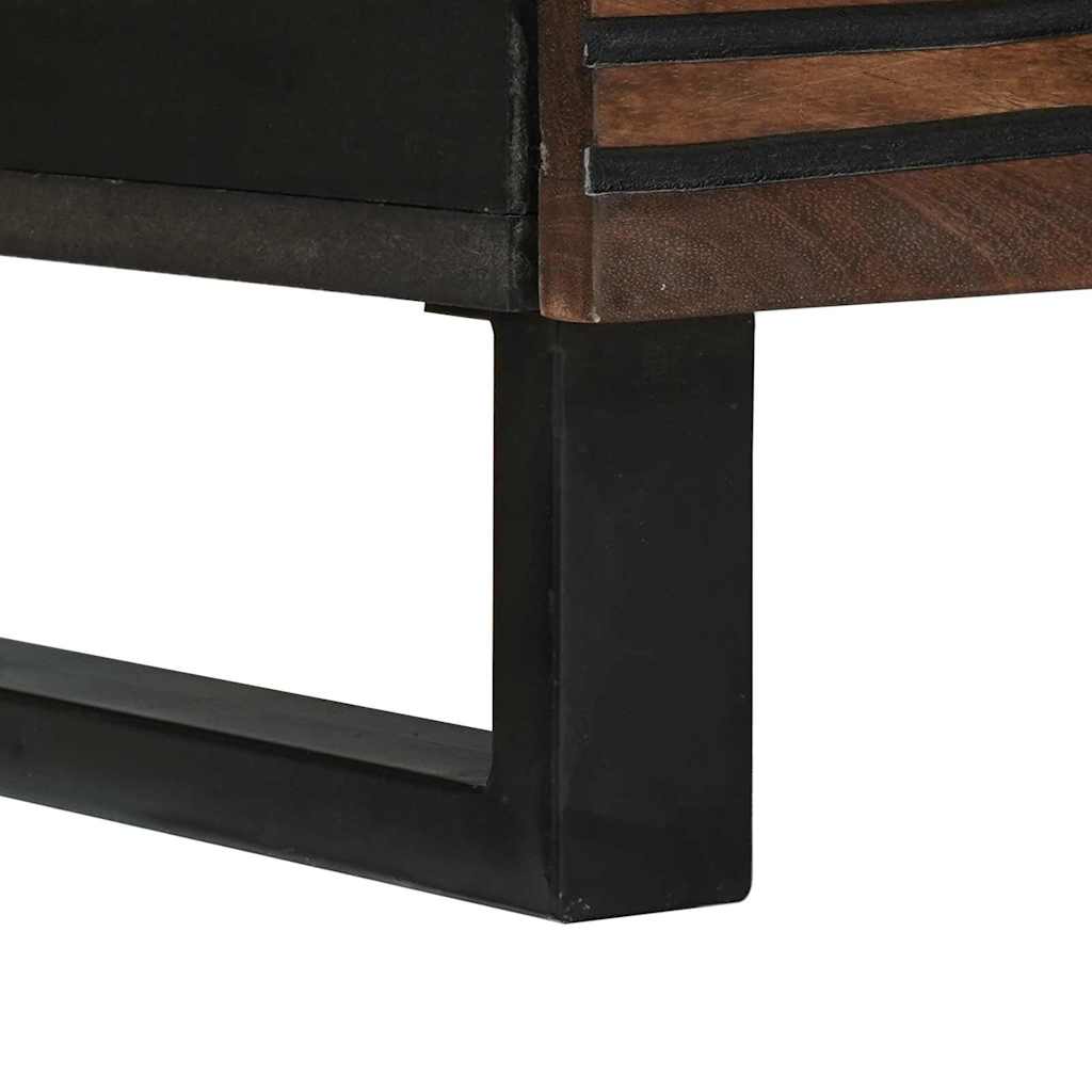 TV-Möbel Trä TV-Skåp med låda Brun 80 x 33 x 46 cm massivt mangoträ