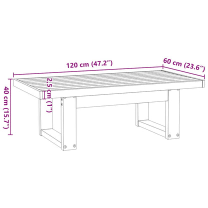 Soffbord natur massiv furu NOAIN U-formade ben 120x60x40 cm