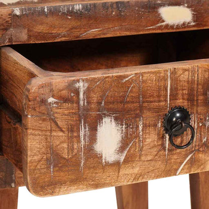 Sidobord Trä Flerfärgsdesign 40 x 32 x 46 cm massivt återvunnet trä