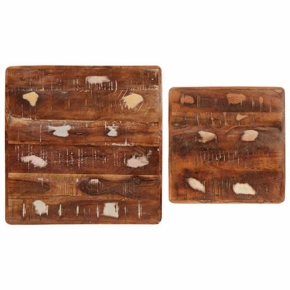 Sidobord Trä Flerfärgsdesign massivt återvunnet trä