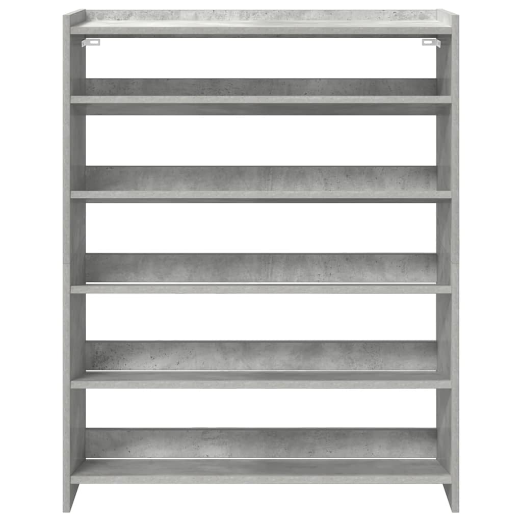 Skoställ Betonggrå Skohylla 80x25x100 cm