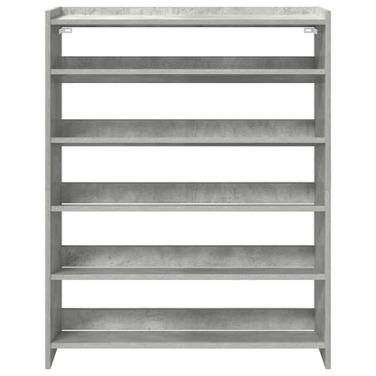 Skoställ Betonggrå Skohylla 80x25x100 cm