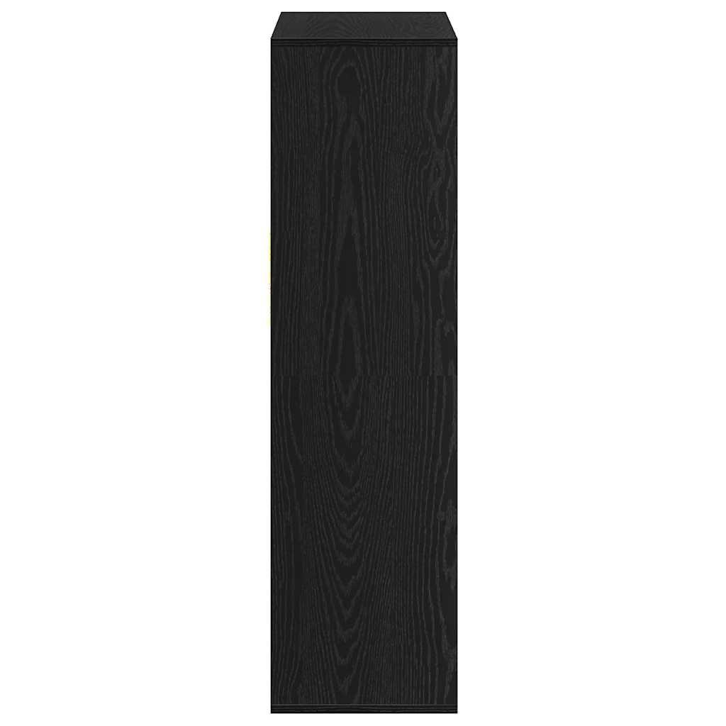 Bokhylla Svart 66x31x112 cm