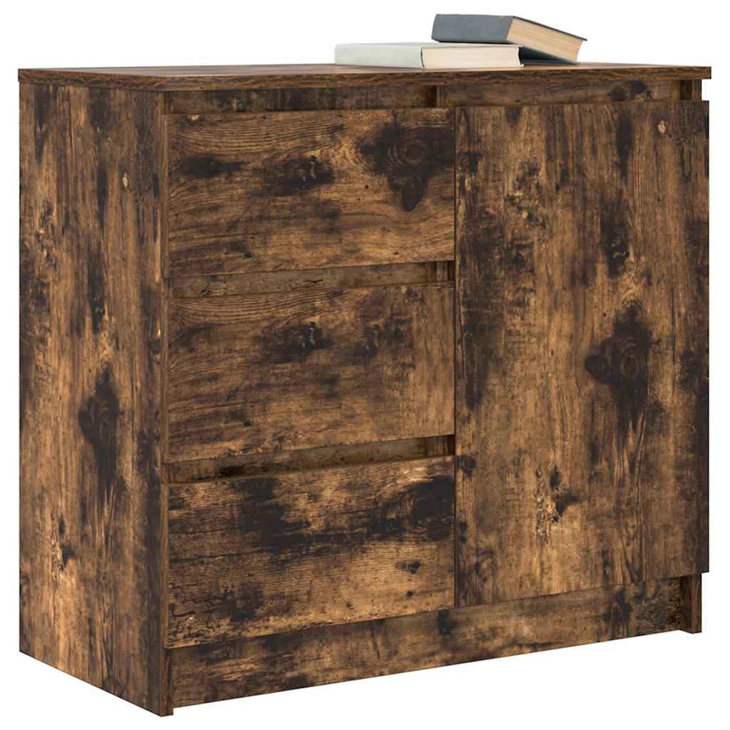 Skänk Rökfärgad Ek med låda 71x35x65 cm