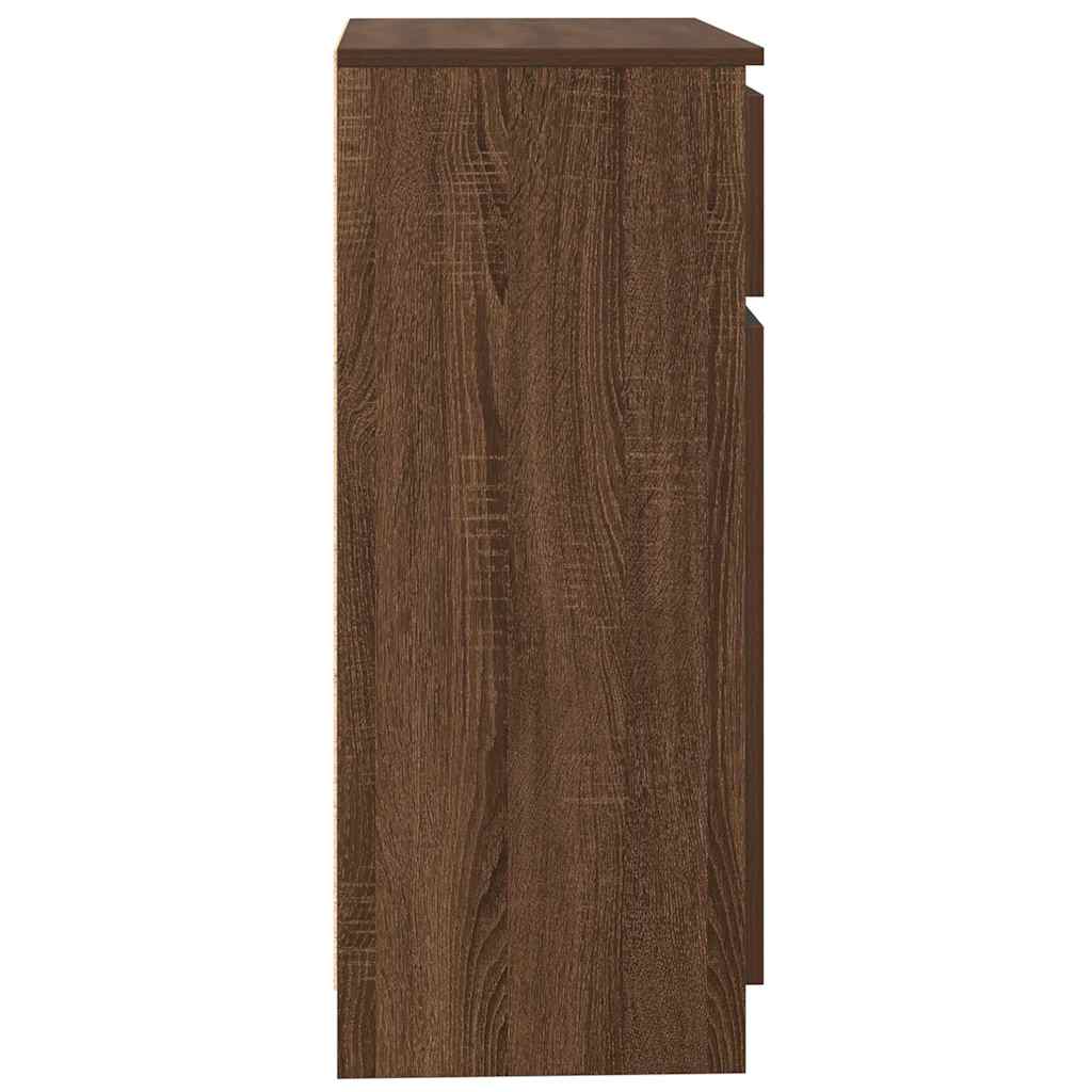Skänk Brun Ek med låda 71x35x84 cm