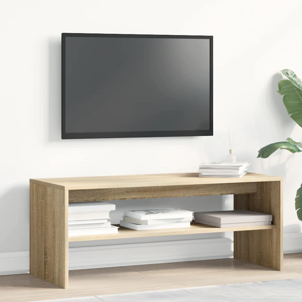 Tv-bänk sonoma-ek 100x40x40 cm konstruerat trä