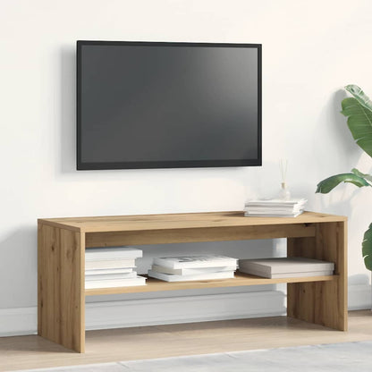 Tv-bänk artisan ek 100x40x40 cm konstruerat trä