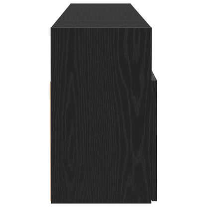 TV-Möbel Svart Ek TV-Bänk LED-lampor 120x30x50 cm