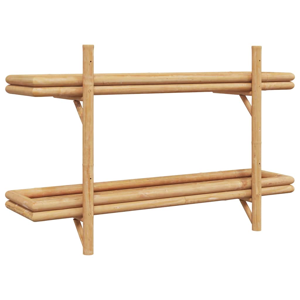 Vägghylla Brun med hylla 100 x 26 x 60 cm Bambu