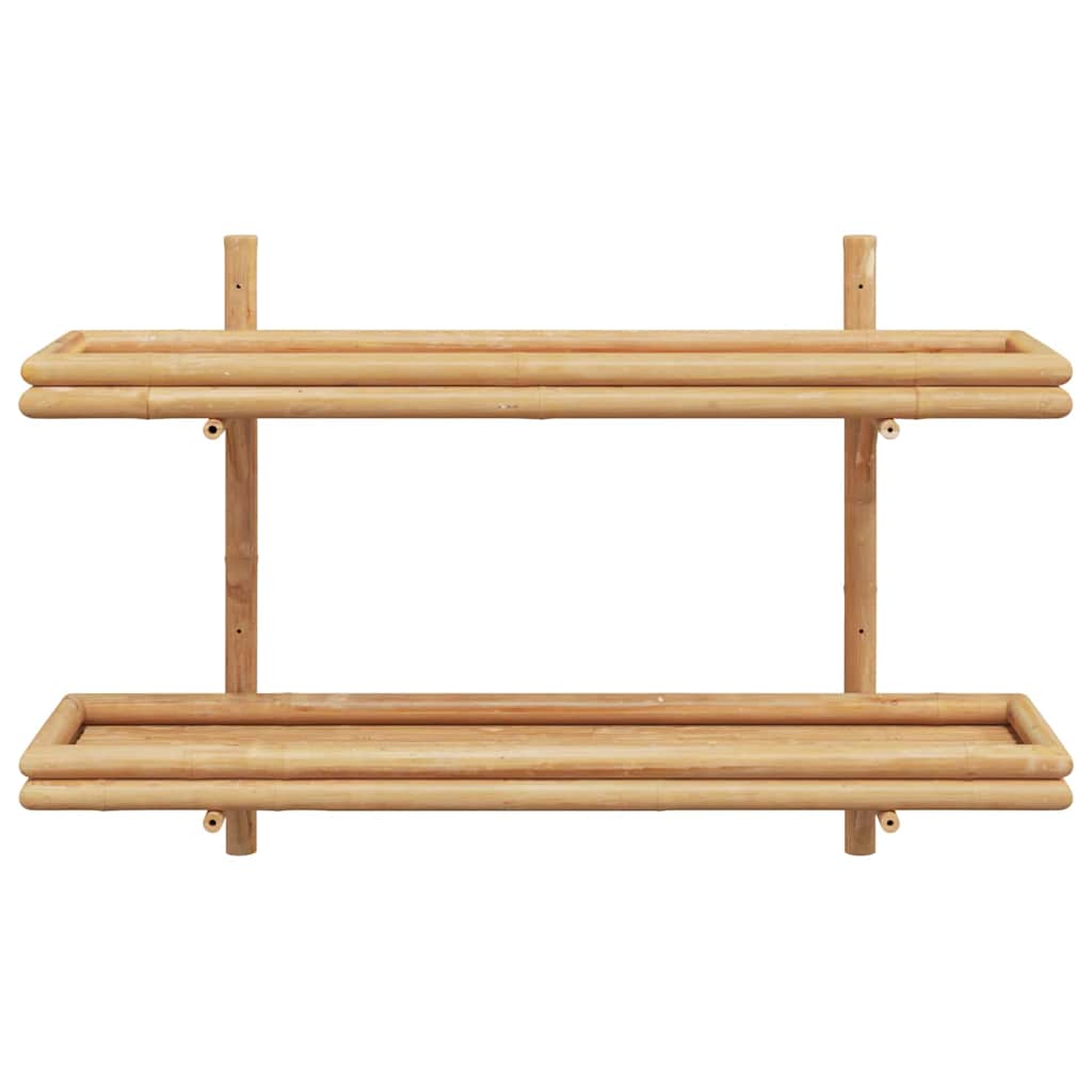 Vägghylla Brun med hylla 100 x 26 x 60 cm Bambu