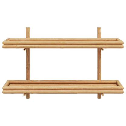 Vägghylla Brun med hylla 100 x 26 x 60 cm Bambu