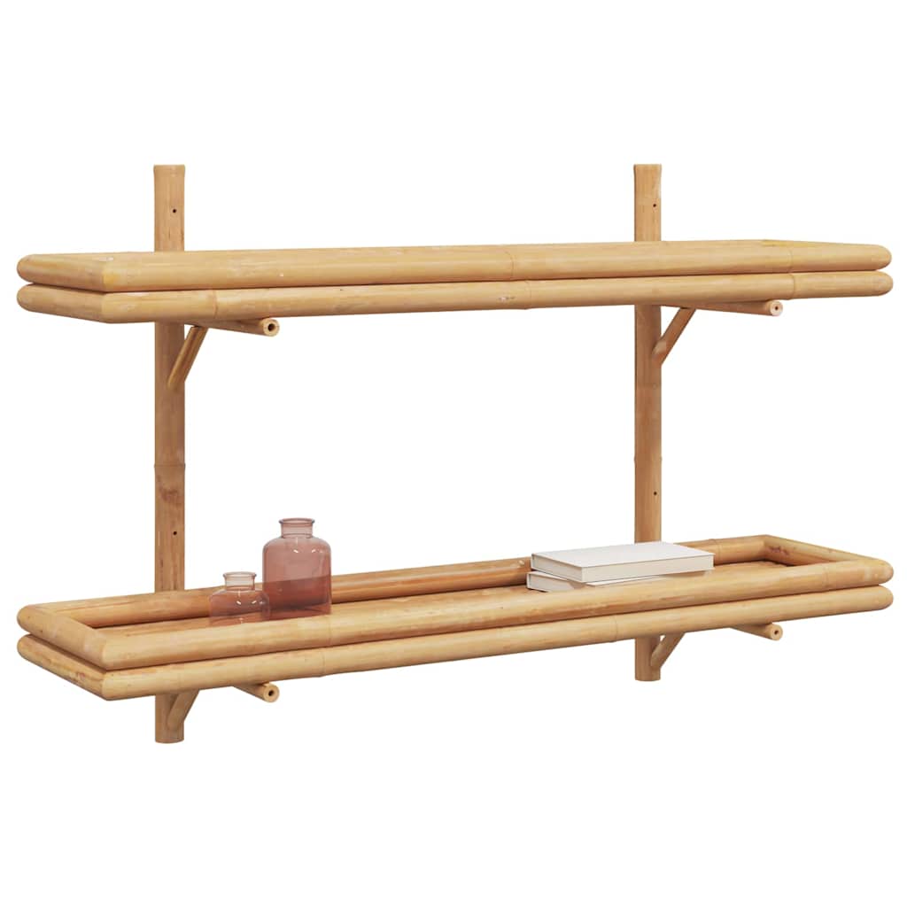 Vägghylla Brun med hylla 100 x 26 x 60 cm Bambu