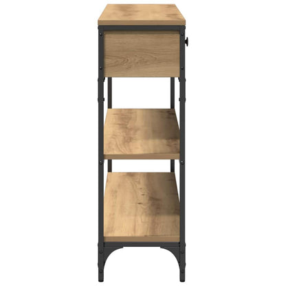 Avlastningsbord Konsollbord Artisan Ek med låda med hylla 100 x 25 x 75 cm