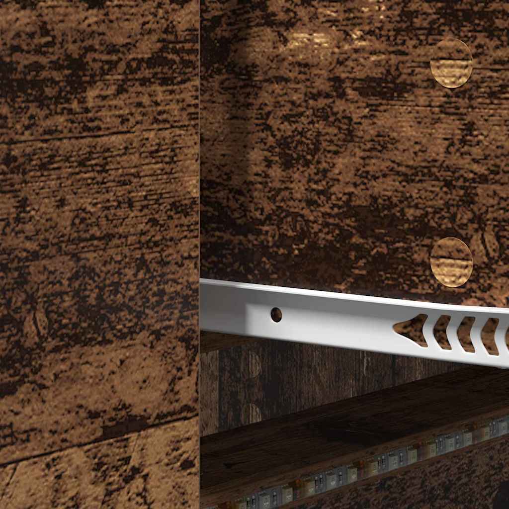 TV-Möbel Åldrat Trä TV-Bänk med låda 140 x 34 x 40 cm