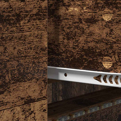 TV-Möbel Åldrat Trä TV-Bänk med låda 140 x 34 x 40 cm