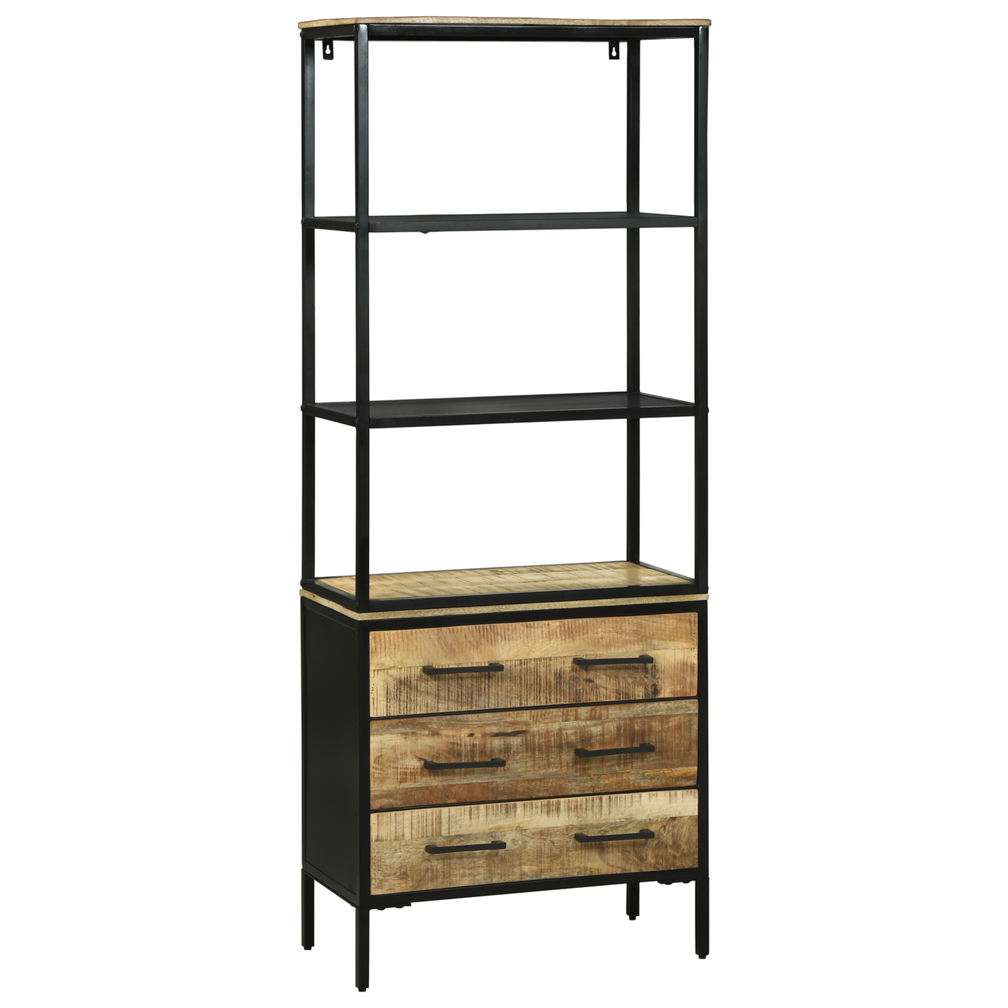 Skåp Trä 70x35x180 cm massivt mangoträ