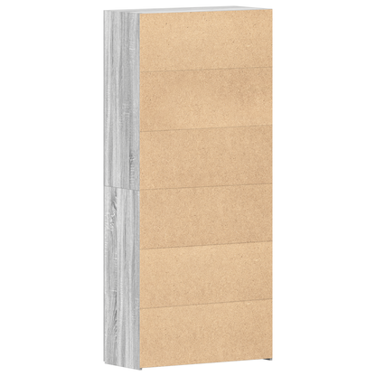 Skoställ Sonoma Grå Skoskåp 80x35,5x180 cm