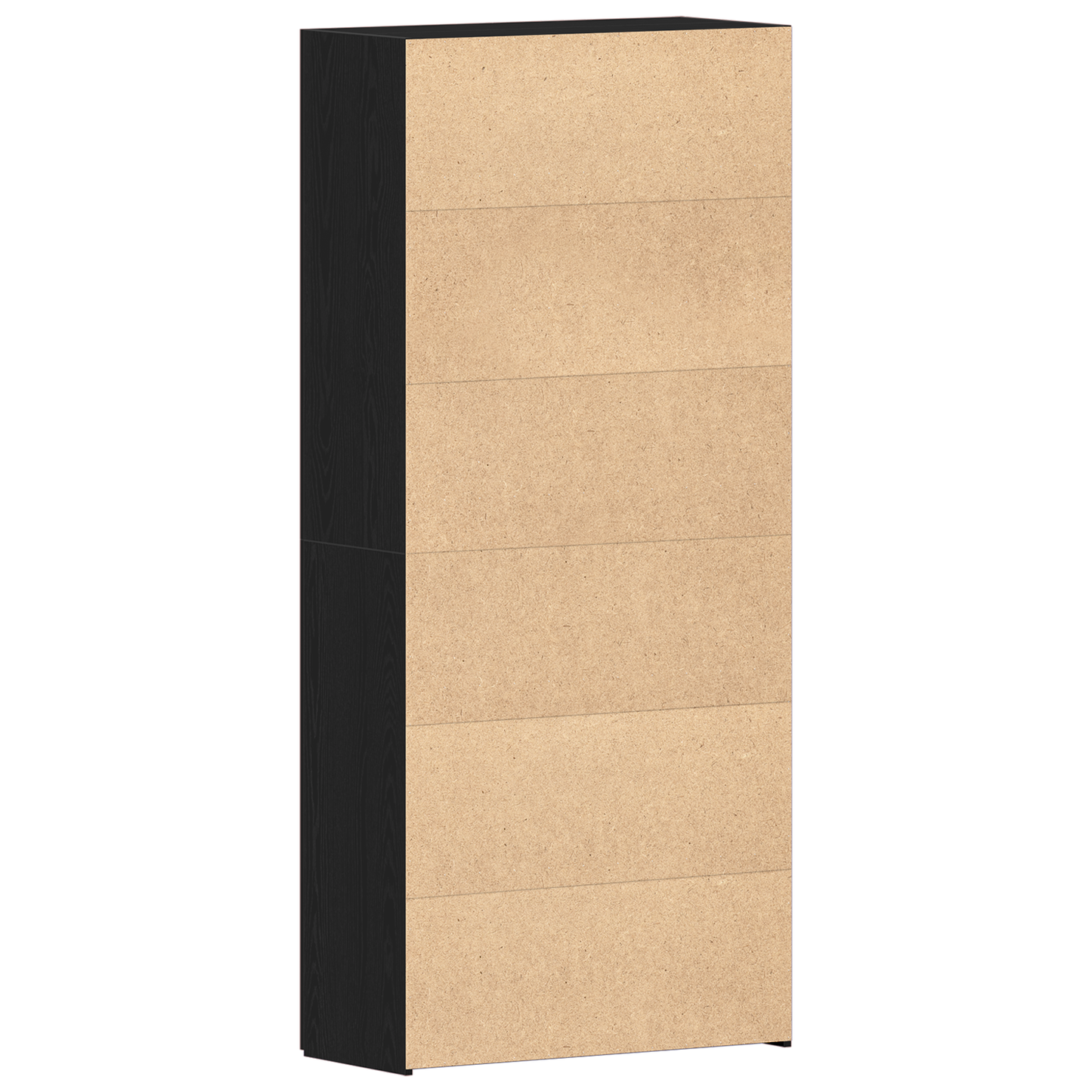 Skoställ Svart Ek Skoskåplaminat 80x35,5x180 cm