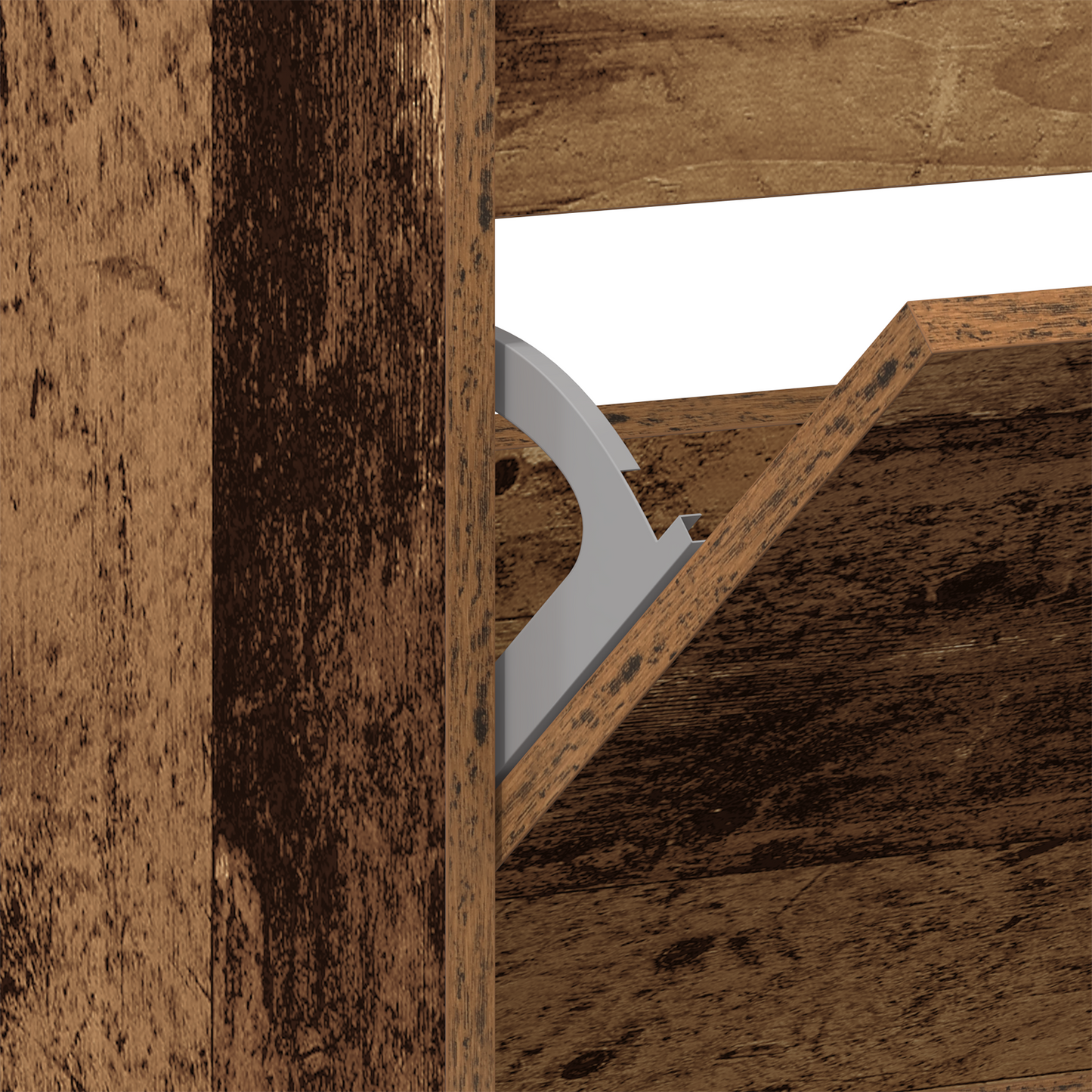 Skoställ Åldrat Trä Trä 80 x 21 x 163.5 cm