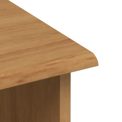 Byrå Brun med överdel 'ASKIM' Honung 91x40x183 cm Massivt Trä Furu